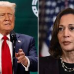 Donald Trump and Kamala Harris