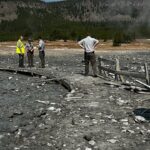 Hydrothermal blast damages boardwalk