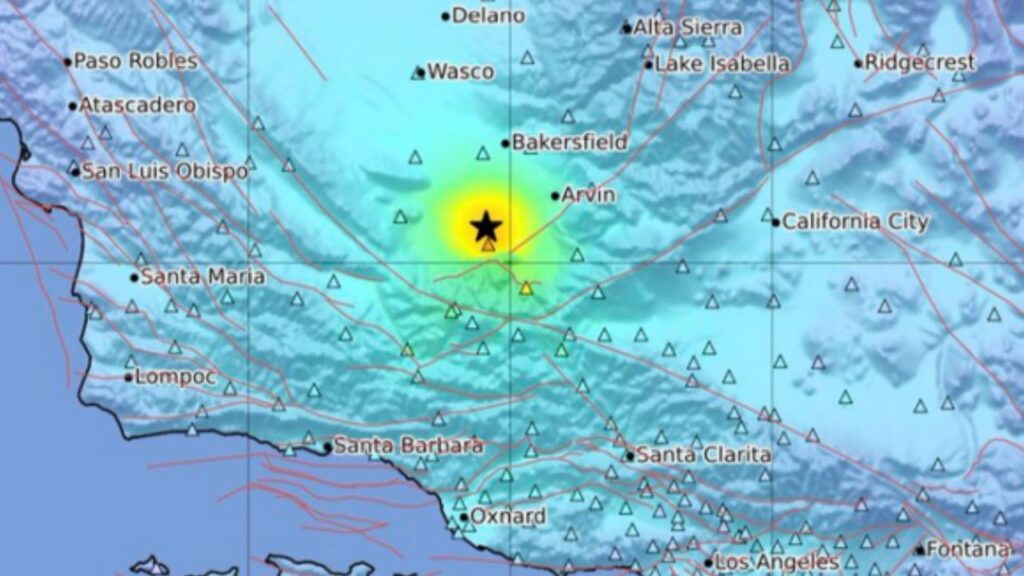 A 5.2 Magnitude Earthquake Near Bakersfield